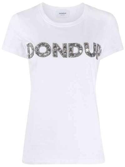 Dondup футболка с пайетками и логотипом S007JS0241ZB9DD