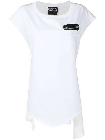 Versace Jeans Couture футболка с нашивкой на груди D3HVB65707619