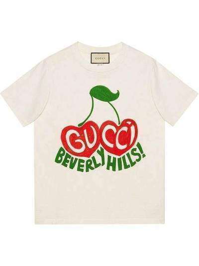 Gucci футболка Beverly Hills с принтом 580762XJCRJ