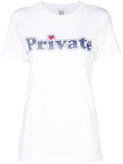 Zoe Karssen private print T-shirt PF181001WHT