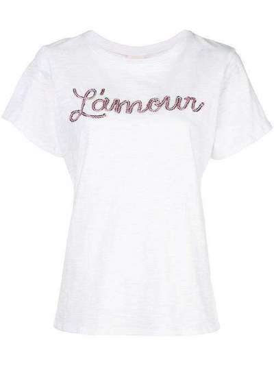Cinq A Sept декорированная футболка L'Amour ZT3622392Z