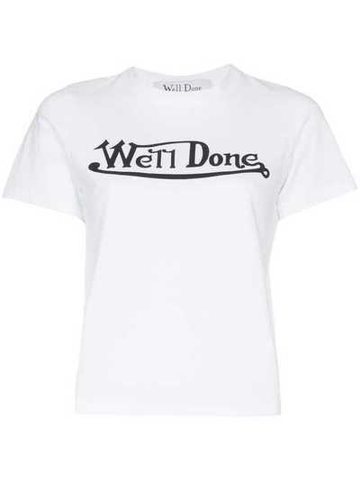 We11done футболка с логотипом WDC2T006