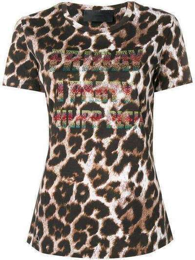 Philipp Plein футболка с леопардовым принтом S19CWTK1257PJY002N
