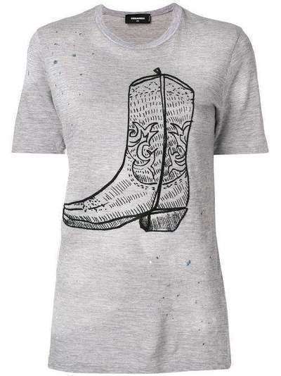Dsquared2 cowboy boot print T-shirt S72GD0113S22146