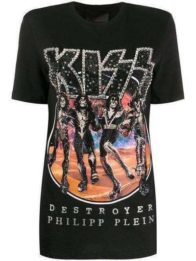 Philipp Plein футболка из коллаборации с Kiss Destroyer P20CWTK2026PTE003N