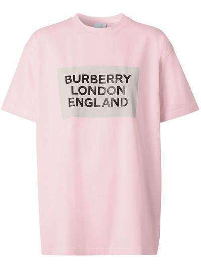 Burberry футболка оверсайз с логотипом 8026882