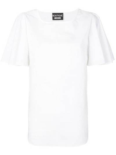 Boutique Moschino футболка с оборками на рукавах A02010835