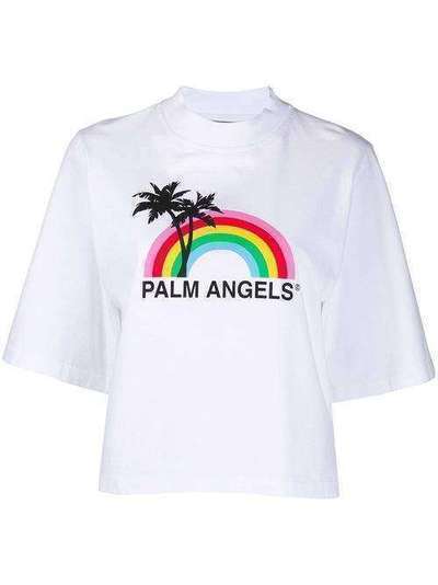 Palm Angels футболка Rainbow с круглым вырезом PWAA020S20JER0060110