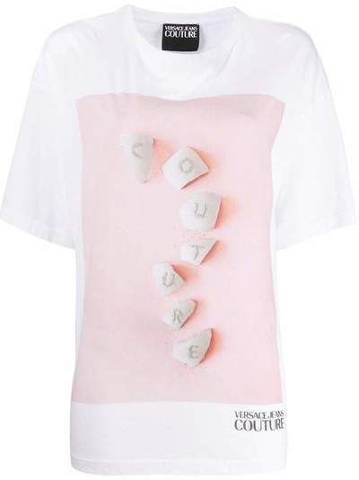 Versace Jeans Couture футболка с графичным принтом B2HUA7VH30257