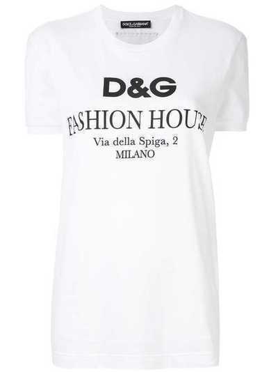 Dolce & Gabbana футболка с логотипом F8K74ZHH7MF