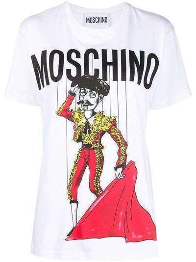 Moschino футболка с принтом A07120440