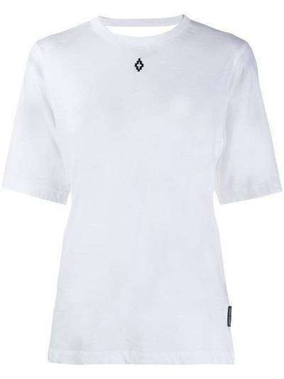 MARCELO BURLON COUNTY OF MILAN футболка с открытой спиной и логотипом CWAA050E190471140110