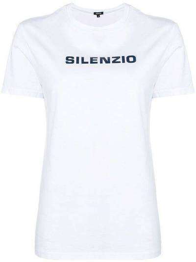 Aspesi футболка с принтом 'Silenzio' Z035A335