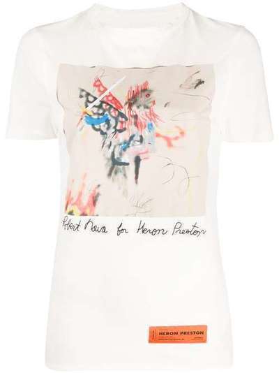 Heron Preston футболка с короткими рукавами и графичным принтом HWAA007R209140030188