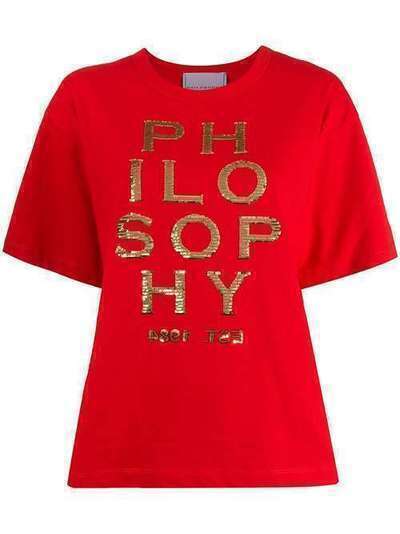 Philosophy Di Lorenzo Serafini футболка с логотипом и пайетками 7090745