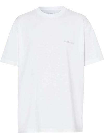 Burberry футболка оверсайз с монограммой 8024646
