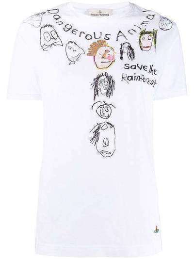 Vivienne Westwood футболка с принтом и короткими рукавами S26GC0226S22634