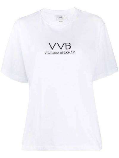 Victoria Victoria Beckham футболка с круглым вырезом и логотипом 2220JTS001411A
