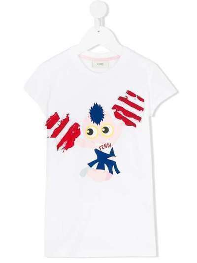 Fendi Kids футболка 'Piro-Chen' JFI1007AJ