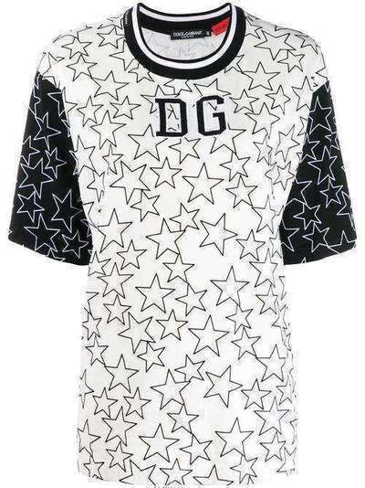 Dolce & Gabbana футболка с принтом Millennials Star F8L60ZG7TRB