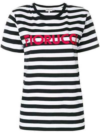 Fiorucci футболка в полоску с логотипом STRIP004