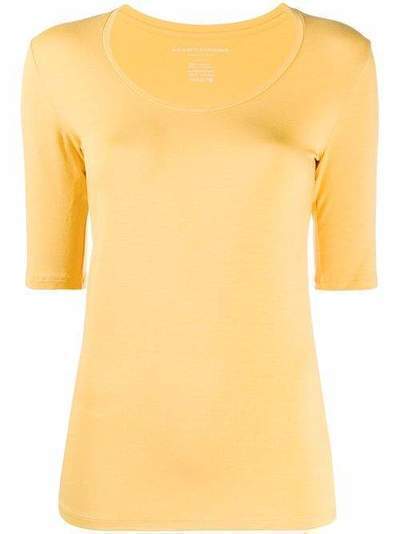 Majestic Filatures scoop neck fitted top M001FTS130