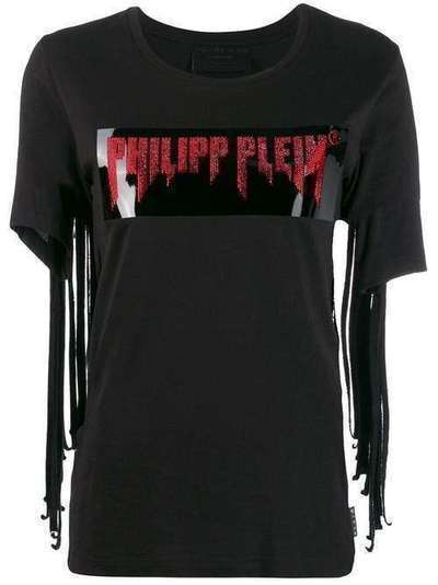 Philipp Plein футболка с бахромой A19CWTK1776PTE003N