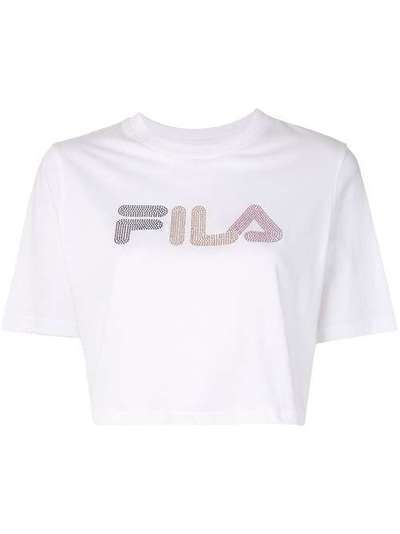 Fila укороченная футболка с кристаллами LW016165