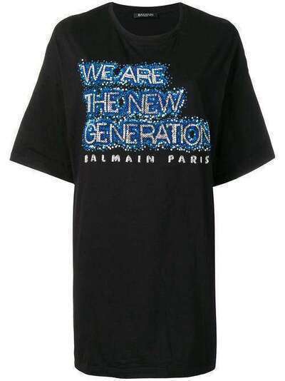 Balmain футболка 'New Generation' PF01988J037