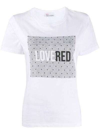RedValentino футболка с принтом LOVERED TR3MG05Z516