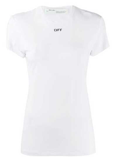 Off-White футболка с логотипом OWAA062S19B780490110