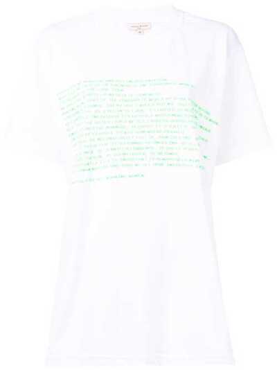 Natasha Zinko футболка в стиле оверсайз с принтом FW1850506