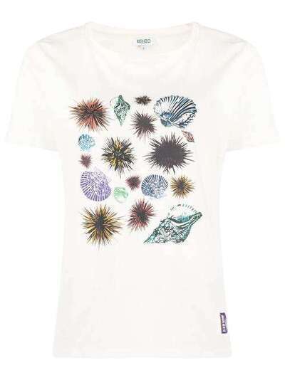 Kenzo футболка с принтом Seashells & Urchins