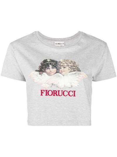 Fiorucci logo print cropped T-shirt WMLPF18VANGSWT