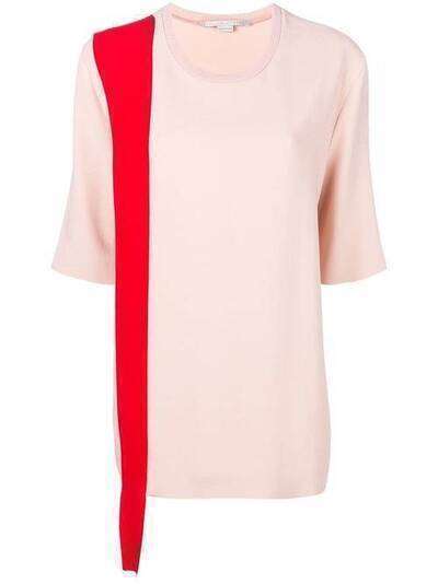 Stella McCartney футболка с контрастной окантовкой 501335SCA06