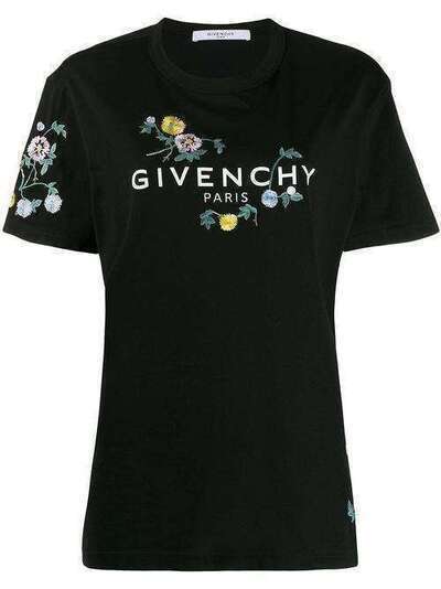 Givenchy футболка с цветочным принтом и логотипом BW70753Z2P