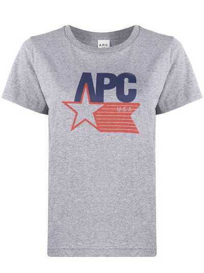 A.P.C. футболка с логотипом COEDUF26871