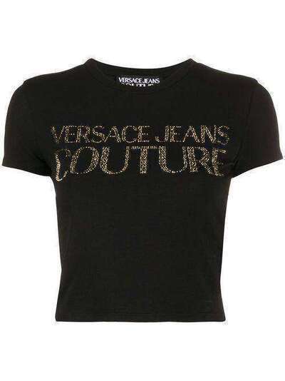 Versace Jeans Couture укороченная футболка с логотипом B2HVA7T3