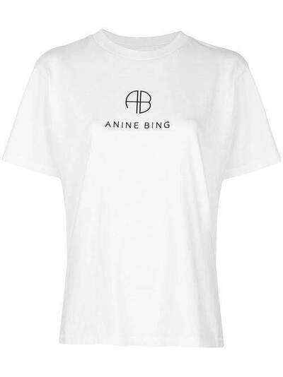 ANINE BING футболка Hudson с логотипом A082149142