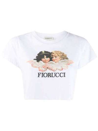 Fiorucci укороченная футболка Vintage Angels WWCTVANCJWH