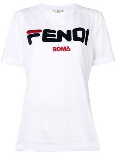 Fendi футболка с принтом логотипа FS7074A5H1
