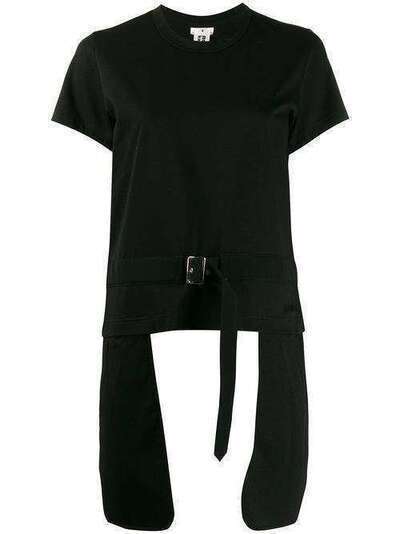 Comme Des Garçons Noir Kei Ninomiya футболка с поясом и карманами 3ET009S20