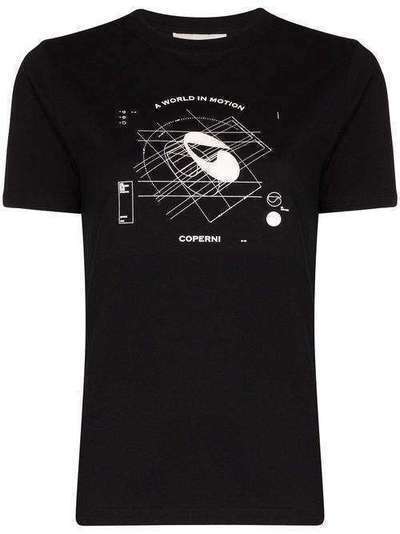 Coperni футболка со светящимся в темноте принтом JS03S20510