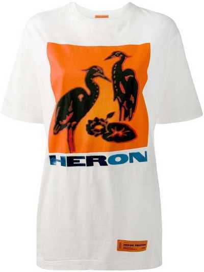 Heron Preston футболка с принтом HWAA001E197600010288
