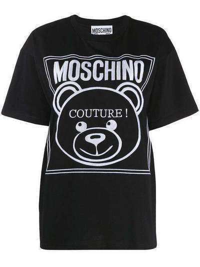 Moschino футболка Teddy Bear с логотипом A07215540