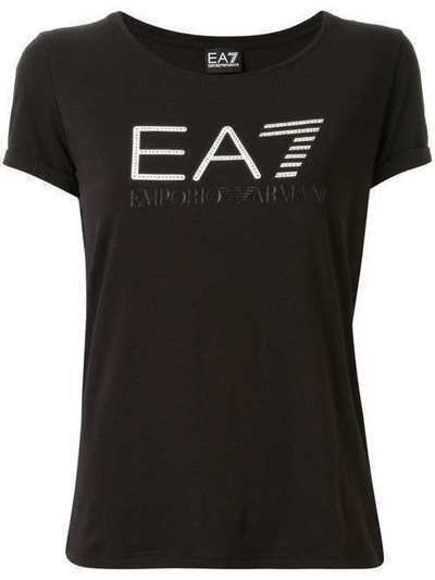 Ea7 Emporio Armani футболка Train с логотипом и заклепками 3HTT30TJ12Z