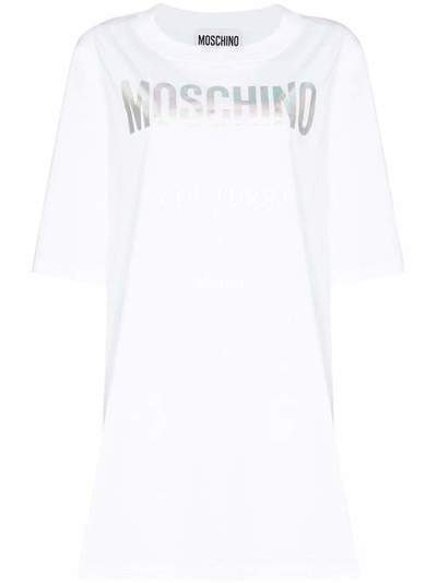 Moschino платье-футболка Couture с логотипом A04425540