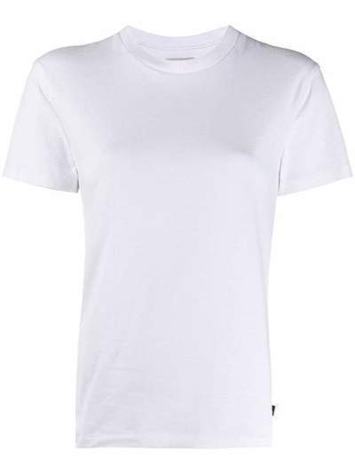 Woolrich однотонная футболка с круглым вырезом CFWWTE0036FRUT1468