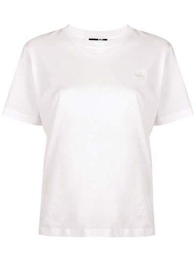 McQ Alexander McQueen футболка с вышитым логотипом 473705RMT74