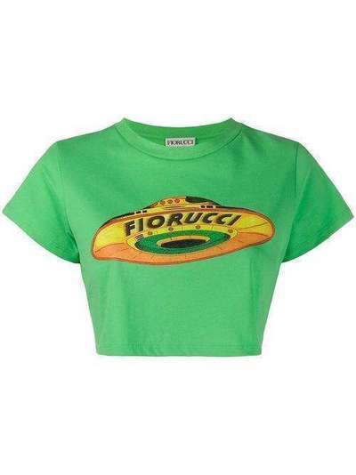 Fiorucci укороченная футболка Flying Saucer W03TUFO3TGN